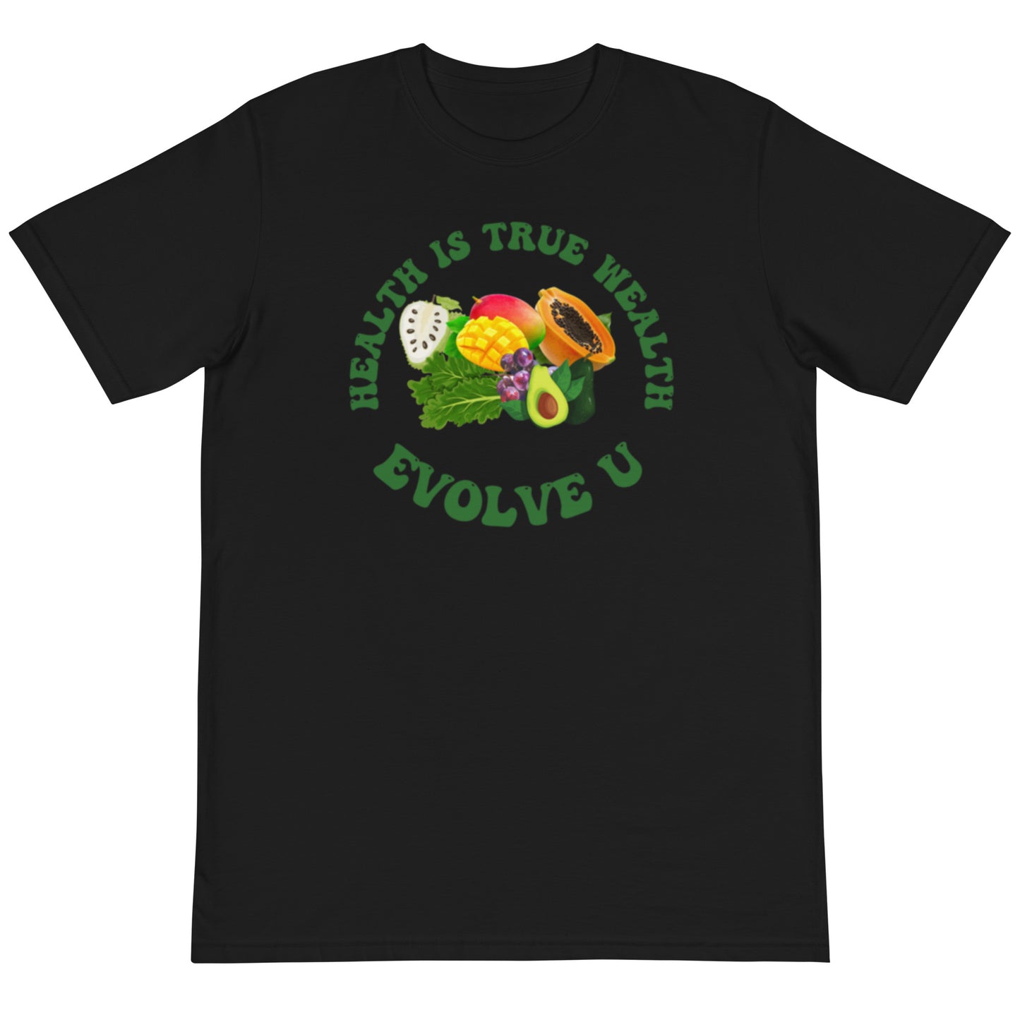 Organic Cotton Eco T-Shirt - Health is True Wealth