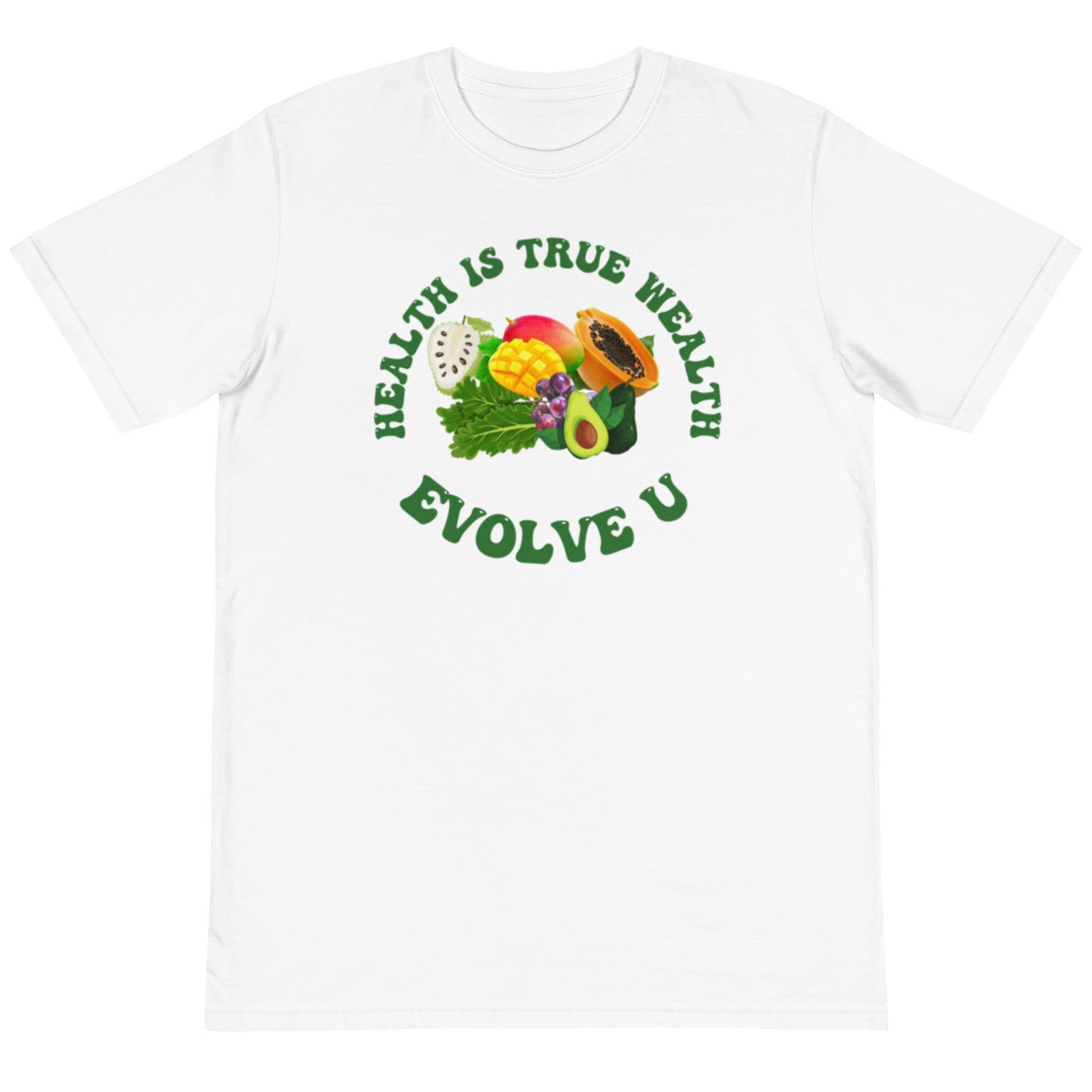 Organic Cotton Eco T-Shirt - Health is True Wealth